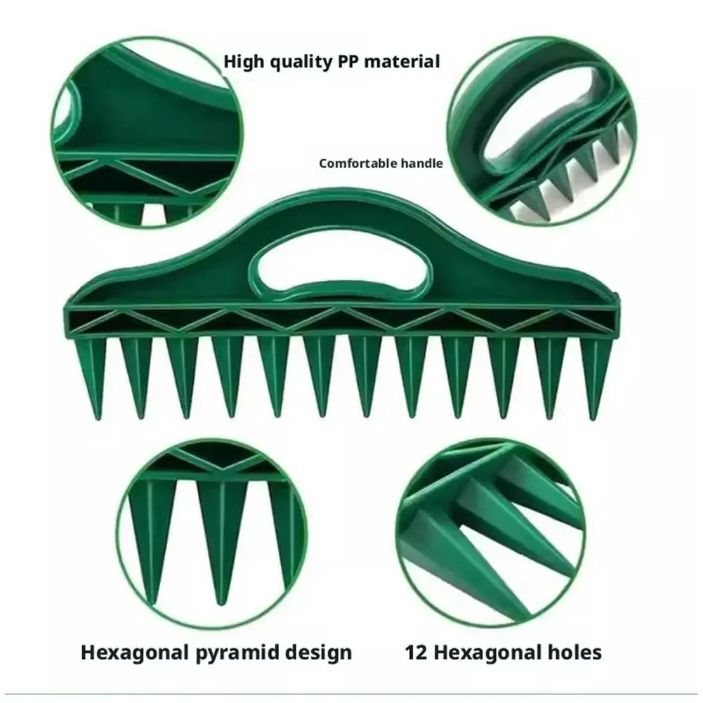 5Pcs Garden Seeder Tool Manual Seeds Spreader Soil Puncher Seed Spacer & Soil Loosener for Easy Planting