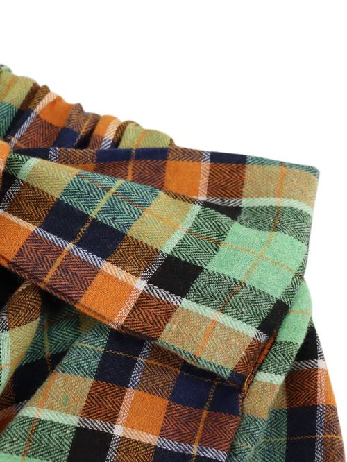 Elegant High Waist Asymmetrical Skirt for Women | Trendy Plaid Bodycon Skirt Streetwear Office Party Fitted Retro Style