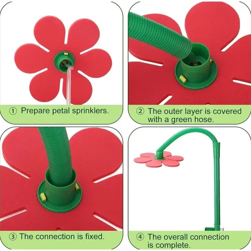 Sunflower 360 ° Shaking Rotating Sprinkler Garden Yard Lawn Irrigation Device Decorative