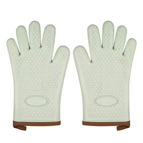 Heat Resistant  Gloves Insulated Silicone Gloves  Silicone Oven Gloves Heat Resistant Waterproof Kitchen Non-slip