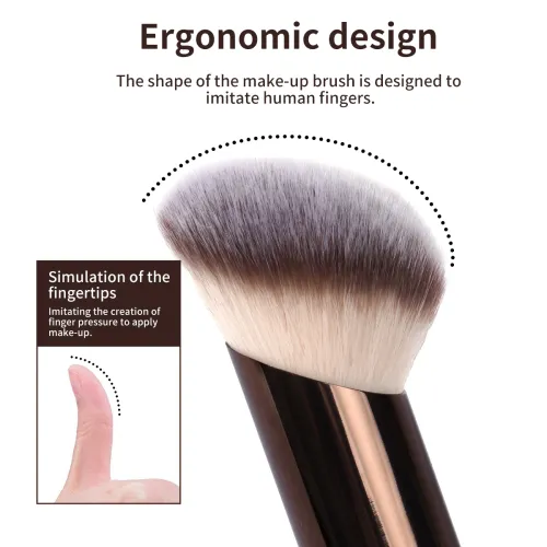 4PCS Makeup Brush Set Double Head Foundation Powder Contour Brush for Flawless Makeup Soft Fluffy Hair Makeup Tools