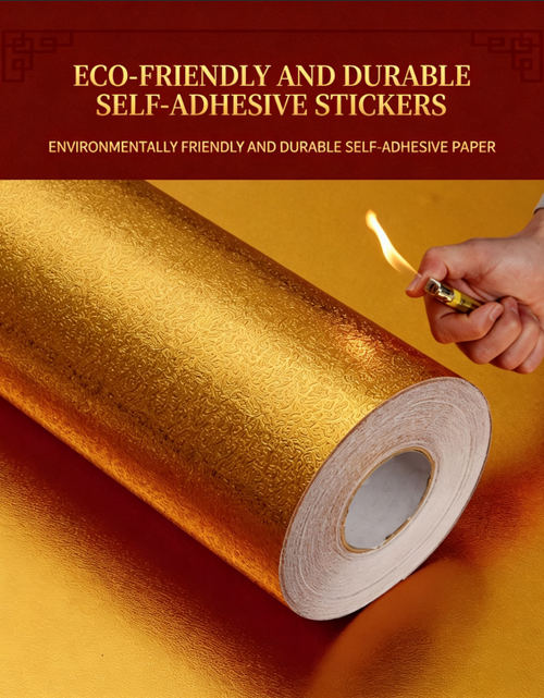 Gold Self-Adhesive Wallpaper for Table Decoration and Refurbishment