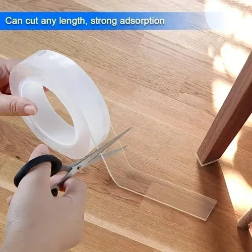 5PCS 1M Transparent Nano Tape Washable And Reusable Double-sided Adhesive Adhesive Universal Hook Tape