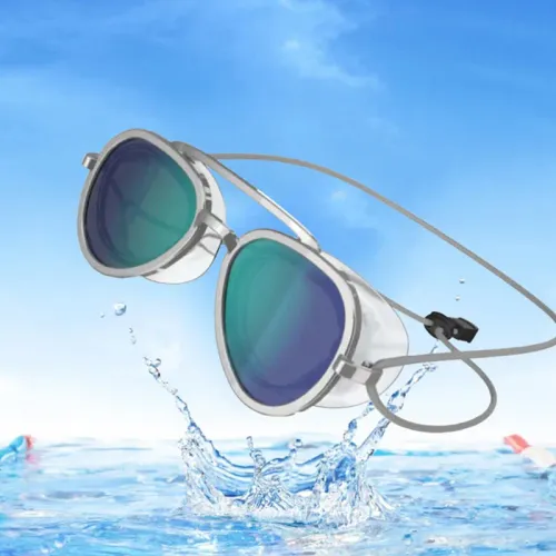 Full angle anti fog swimming goggles