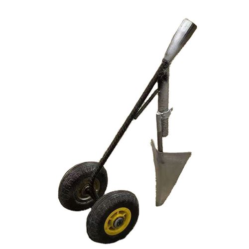 Three-in-one garden land weeding hoe agricultural manual two-wheeled farm tool steel forged digging tool double wheel