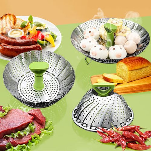 Made in Italy Stainless Steel Expandable Steamer Basket