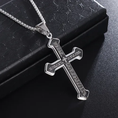 Classic cross pendant necklace