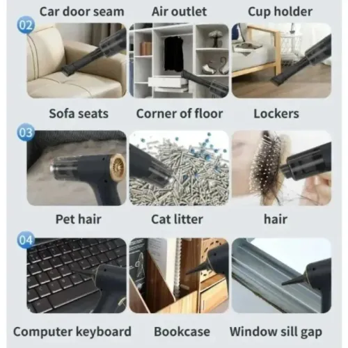 Car Vacuum Cleaner Strong Suction Cordless Wireless Cleaner Portable HandHeld Vacuum Cleaner Cleaning Machine