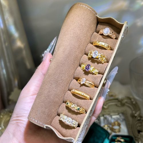 8 pigeon egg rings, light luxury high-end rings (including boxes)
