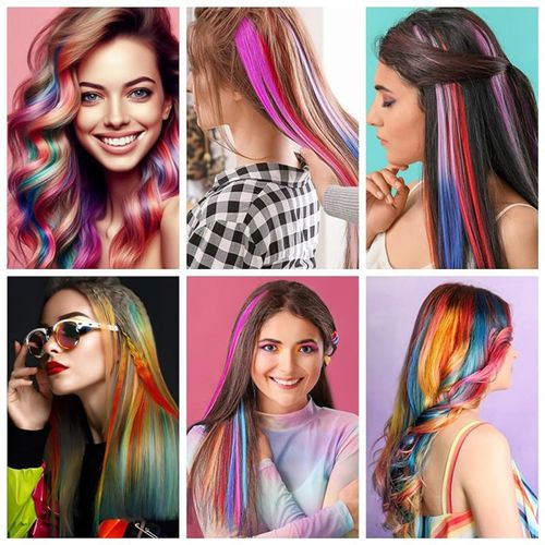 Straight curly hair dye