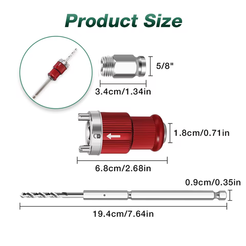 Universal Hex Shank Quick-Release Connecting Rod - Heavy-Duty Tool for Metal Pipe Fire Extending Hole Opener