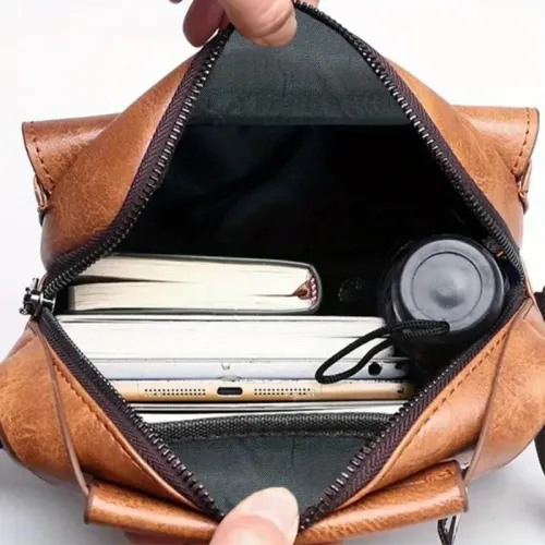 2025 new single shoulder crossbody bag with multiple compartments and handles, adjustable shoulder straps, suitable for travel and outdoor activities