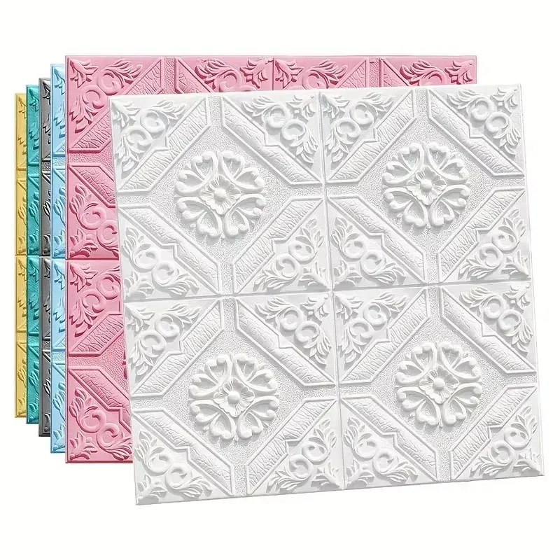Decorative waterproof moisture-proof mildew proof modern style self-adhesive 35cm * 35cm wallpaper bedroom background wall