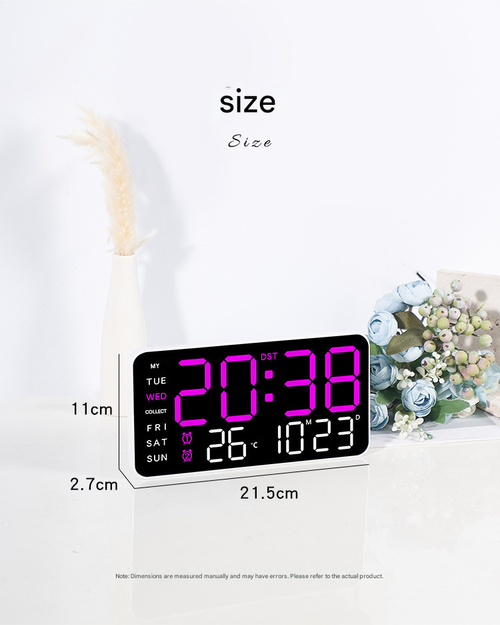 ⏰Multifunctional decorative LED digital wall clock