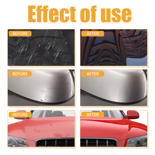 2pcs Car Scratch Removal Wax Kit Scratches Repair Polish Swirl Remover Anti Scratch Restore Shine Auto Body Paint Grinding Compound