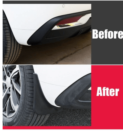 Universal 4-Piece Mud Flap Set – Suitable for Aftermarket Modification (Universal Fit)