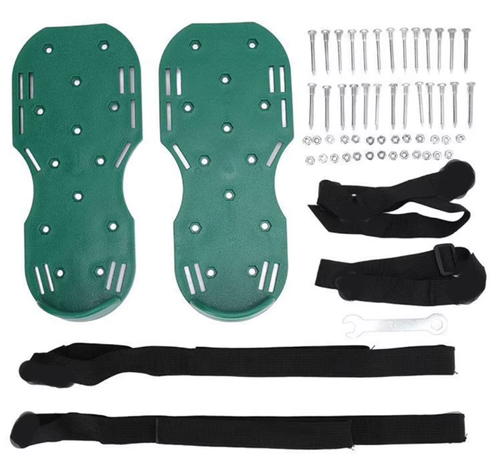 Lawn Aerator Shoes Aerator Spiked Sandals with Adjustable Strap Grass Spiked Shoes