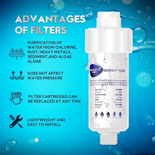 Water Filter Purifier Shower Washing Machine Filter Shower Head Filter,Water Softener, Soft Improve Hair Skin Chlorine Removal
