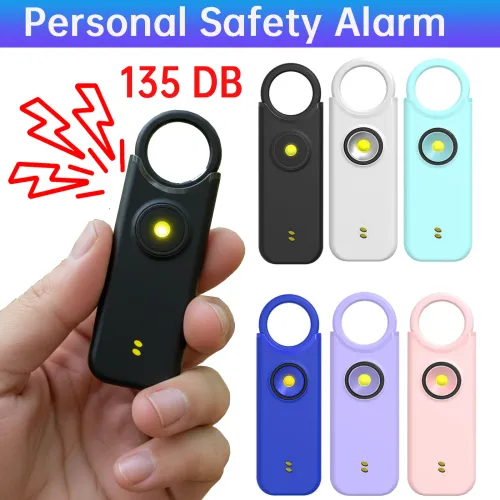 135 Decibels Vibration Induction Alarm Anti Wolf Alarm Charging Dual Mode Security Protection Flash Personal Report Alarm Device
