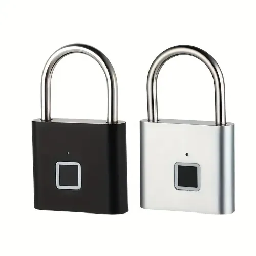 Fingerprint Lock Keyless USB-C Charging Smart Padlock Waterproof Door Lock