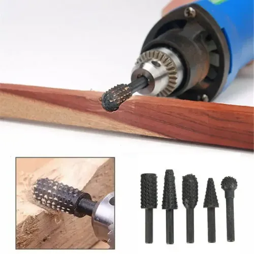 5PCS Drill Bit Set Cutting Tools for Woodworking Knife Wood Carving Tool Carpentry Wood Cutting Tools WorkDrill Bit Set