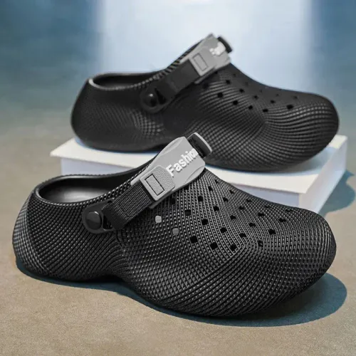 New Men's Slippers Summer Breathable Outdoor Non-Slip Soft Thick Sole Slides Beach