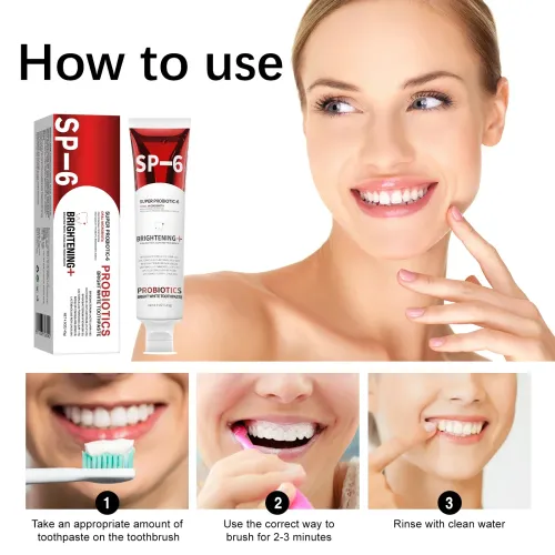 Probiotic Toothpaste Whitening Tooth Remove Plaque Prevent Dental Caries Oral Hygiene Clean Fresh Breath Gum Oral Care
