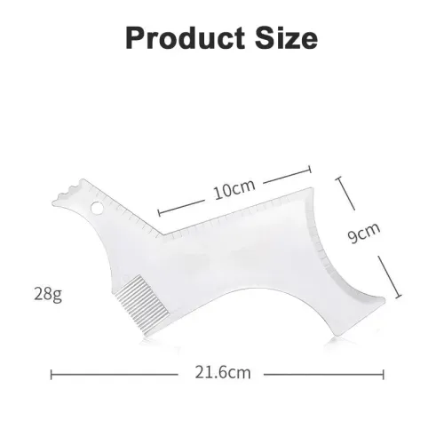 3PCS Beard Shaper for Men Beard Shaping Tools with Comb for Perfect line up & Edging For Men's Jaw Cheek Neck Line, Gifts for Men