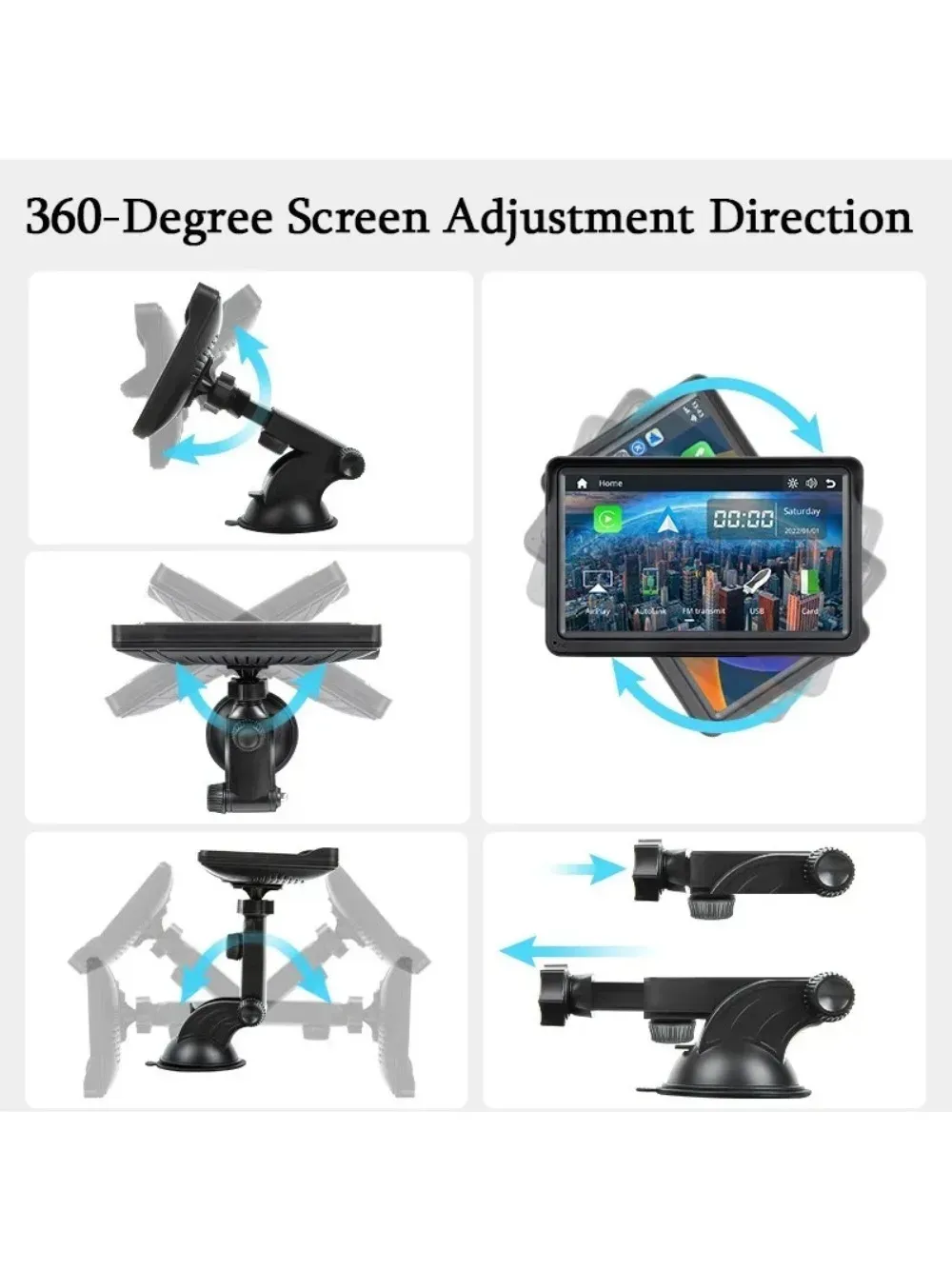 7-inch car Bluetooth navigation high-definition player, reverse image navigation system