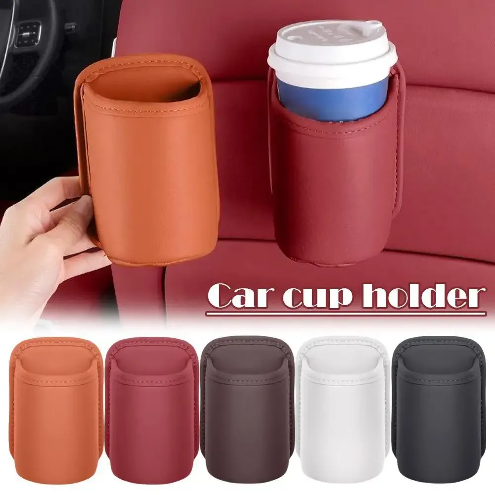 2Pcs Universal Car Door Cup Holder Box Back Clip Design Drink Rack Storage Bin Car Seat Back Water Cup Box Organizer Pocket