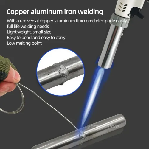 20pcs 50pcs 1.6mm*30cm Welding Rods Copper Aluminum Iron Stainless Steel Cored Universal Solder Wire Electrode Welding Rods