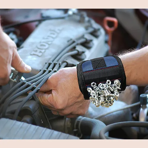 Magnetic Wristband Portable Tool Bag Electrician Wrist Tool Belt Screws Nails Drill Bits Holder Repair Tools