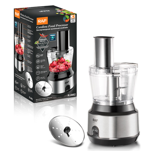 Household electric meat grinder 0.75L multi-function meat shredder slicing food processor portable