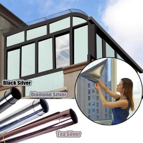 2-Piece Set: 40x100cm Heat-Insulating Privacy Window Film