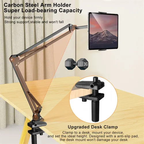 Tablet Stand Holder for Bed Rotatable Phone