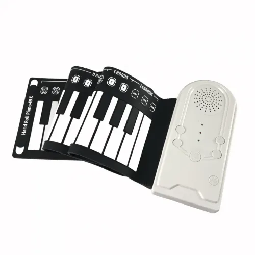Portable Foldable 49-Key Roll-Up Piano with Speaker Kids Beginner Teaching Aid - Easy to Carry And Play
