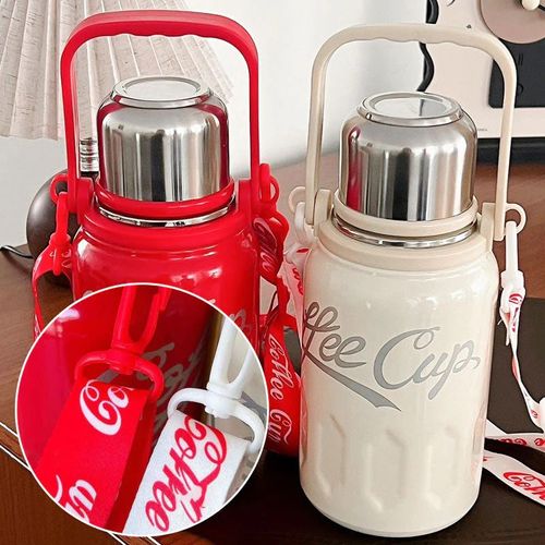 🎁Large-capacity cola cup suitable for all seasons, keeping drinks hot or cold