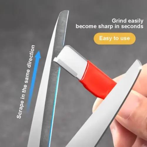 3 pcs Portable knife sharpener Garden scissors Kitchen knife Mouth sharpener Scraper Edge trimmer Edge scraper