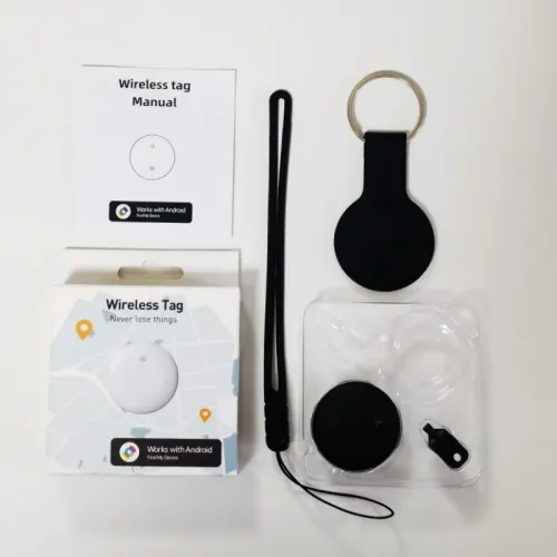 Android GPS Tracker (Keychain Style, AirTaglike Design) Supports Googles Find My Device Network, Global Positioningan AntiLoss Device Suitable for EBikes, Motorcycles, Cars, Pets, and Children.