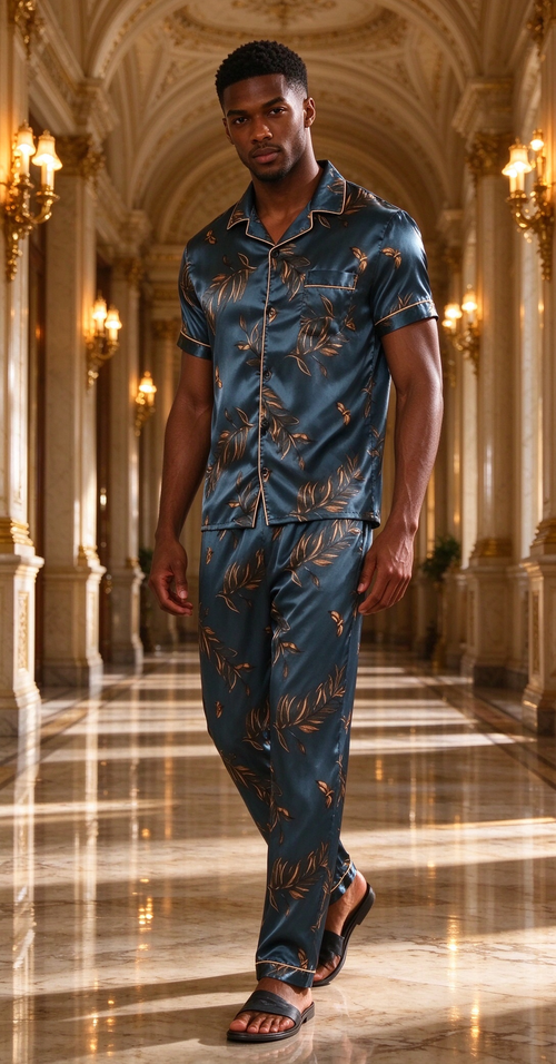 New Short sleeved Pants Men's Set