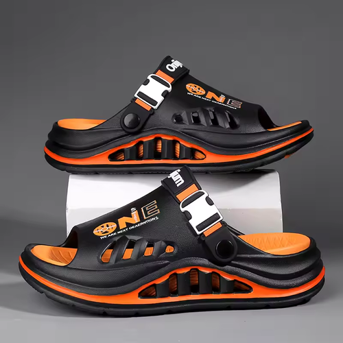 Sports Slippers for Men Outdoor Beach Anti-Slip Wear-Resistant Summer New Style Casual Thick Bottom EVA Flat Sandals