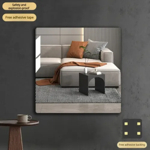 Mirror wall stickers home full body fitting mirror acrylic stickers Self-adhesive DIY Wall Sticker