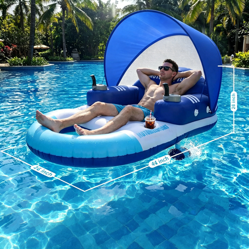 Luxury floating electric inflatable float - lithium battery charging model
