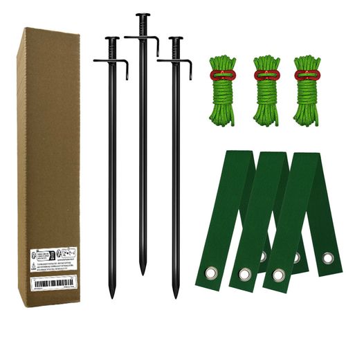 Stump Kit Tree Bag with Locking Ring Heavy Duty Steel Stump and Support Kit Protection