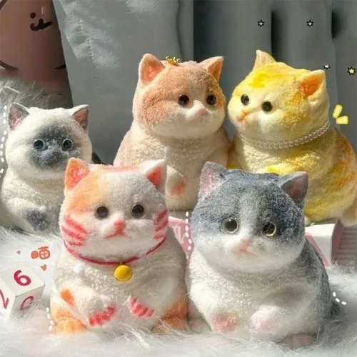 Cute Kawaii Cat Squishy Soft Silicone Stress Relief Squeeze Toy