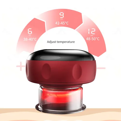 Intelligent Vacuum Cupping Massage Device Electric Heating Scraping Suction Cups Physical Fatigue Relieve Health Guasha Cans
