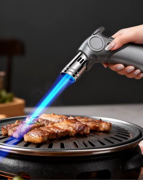 🔥 Professional Quad-Jet Torch Lighter Ultra-Hot Blue Flame Adjustable Refillable Lighter 💎