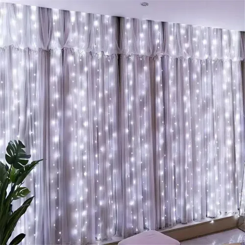Christmas 3M x 2M 200 LEDs Curtain Light String Indoor Outdoor Fairy Garland