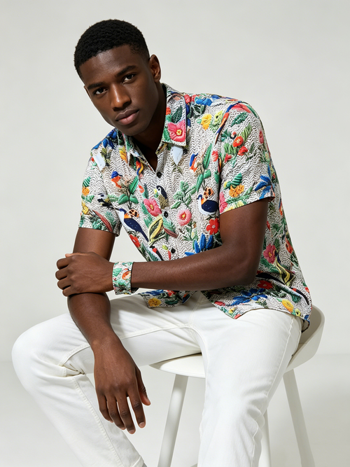 Advanced men's short sleeved shirt