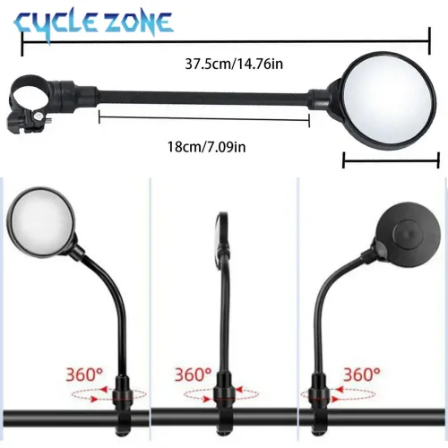 Bicycle safety rearview mirror